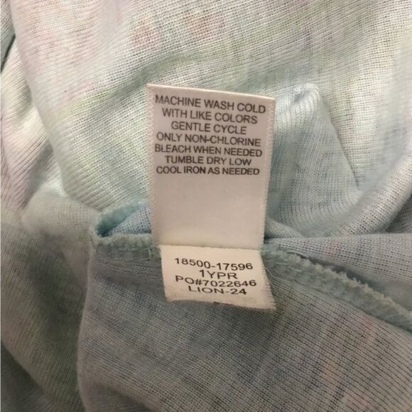 One World Women’s Sleeveless Scoop Neck Asymmetric Tunic, Blue, size PL - Picture 7 of 7